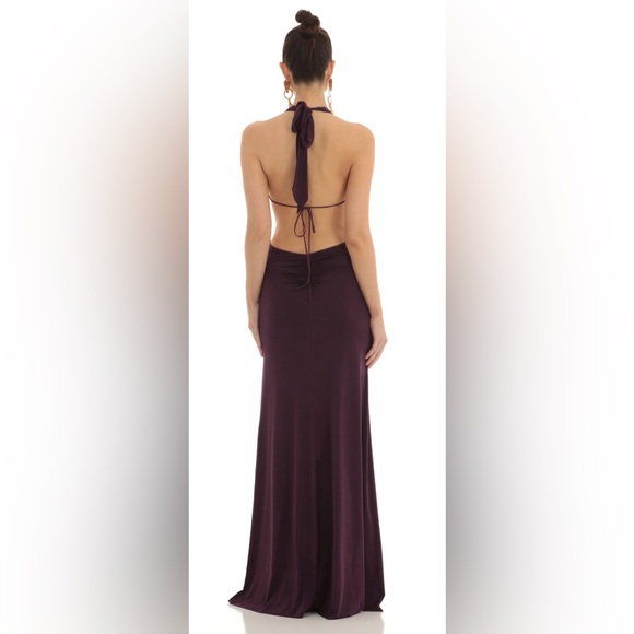 Lucy in the Sky Deep Purple Maxi Dress - Picture 7 of 9